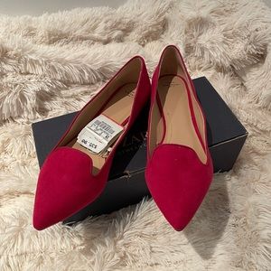 Zara: Fuchsia Point-Toed Flats